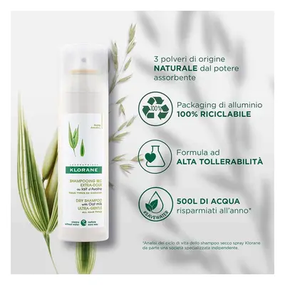 Shampoo Secco Al Latte Di Avena Klorane 150ml