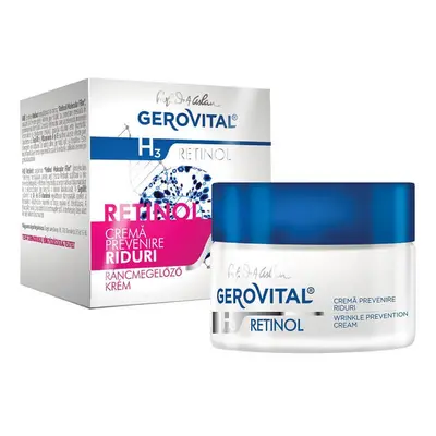 Crema Prevenzione Rughe, Gerovital H3 Retinol, 50 ml, Farmec