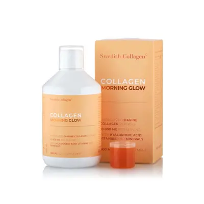 Collagene liquido con acido ialuronico e vitamine Morning Glow, 500 ml, collagene svedese