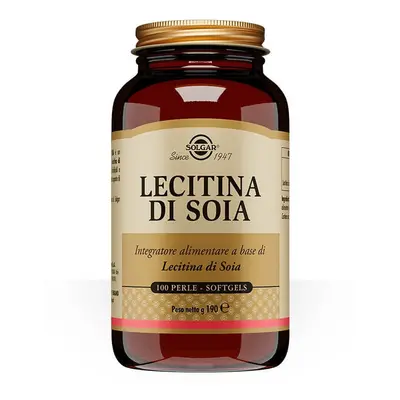 Lecitina di Soia integratore alimentare, 100 perle-softgels, Solgar