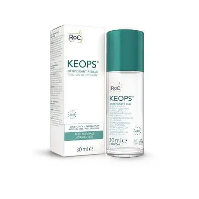 Deodorante roll-on per pelli normali Keops, 30 ml, Roc