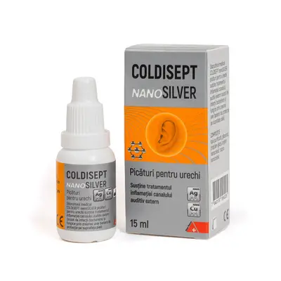 Gocce auricolari Coldisept NanoSilver, 15 ml, Arkona