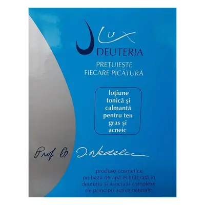 Lozione tonica e lenitiva per pelli grasse e a tendenza acneica, 150 ml, Deuteria Cosmetics