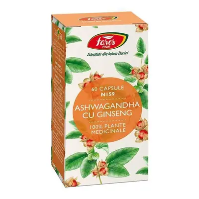 Ashwagandha con Ginseng, N159, 60 capsule, Fares