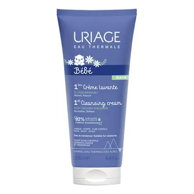 Uriage Bébé - 1ere Crème Lavante Crema Detergente Senza Sapone, 200ml