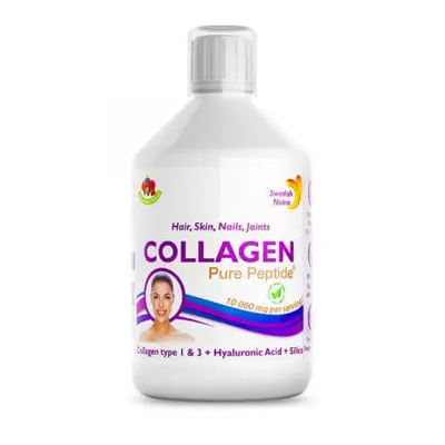 Collagene liquido idrolizzato di tipo 1 e 3 10000mg, 500ml, Swedish Nutra