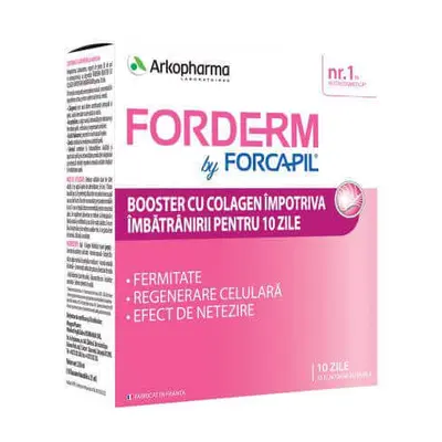 Booster di collagene Forderm di Forcapil, 10 fiale, Arkopharma