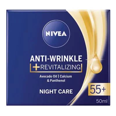 Crema notte antirughe rivitalizzante 55+, 50 ml, Nivea