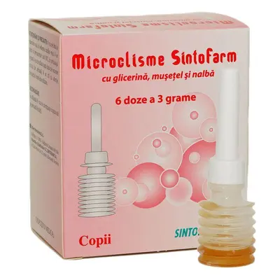 Micro clisteri per bambini con glicerina, camomilla e malva, 6 pezzi, Sintrofarm