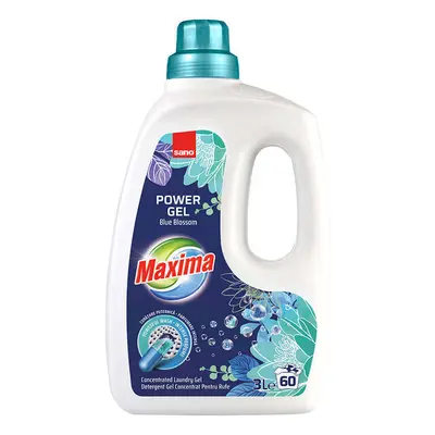 Detersivo per bucato Power Gel Blue Blossom, 3000 ml, Sano maxima