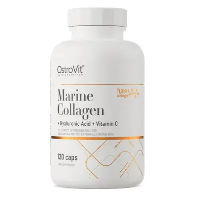 Collagene marino con Acido Ialuronico e Vitamina C, 120 capsule, Ostrovit