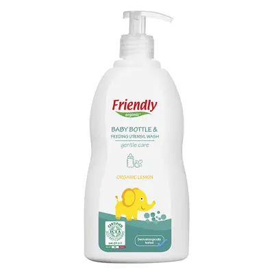 Detersivo liquido per piatti con olio di limone biologico, 500 ml, Friendly Organic