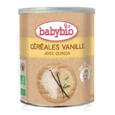 Cereali biologici con vaniglia e quinoa, +6 mesi, 220g, BabyBio