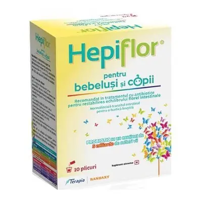 Hepiflor probiotico per neonati e bambini, 10 bustine, Terapia