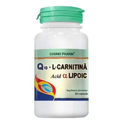 Q10+L-Carnitina e Acido Lipoico, 30 capsule, Cosmopharm