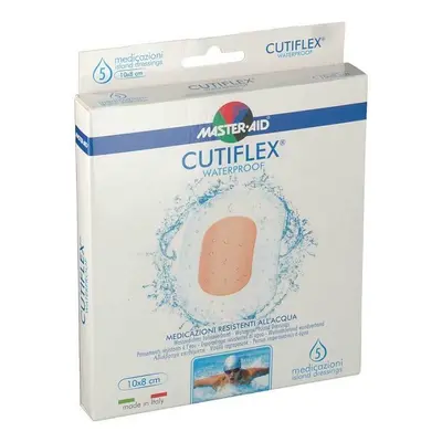 Master-Aid Cutiflex - Medicazione Waterproof 10 x 8 cm, 5 Medicazioni