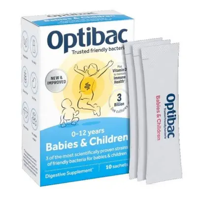 Probiotico per bambini e neonati, 10 bustine, Optibac