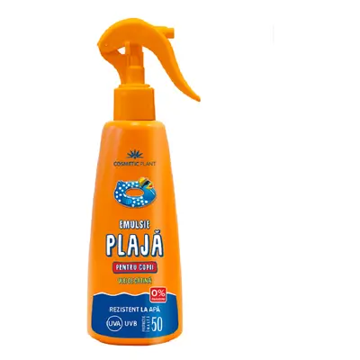 Emulsione da spiaggia waterproof per bambini, SPF50 con olio di olivello spinoso, 200 ml, Pianta