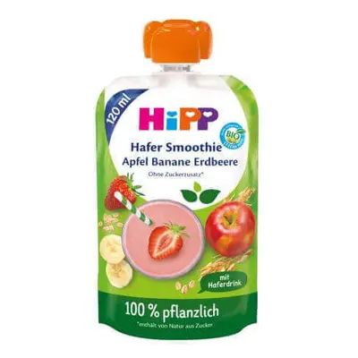 Purea con mele, banane, fragole e avena, 1 anno+, 120 ml, Hipp