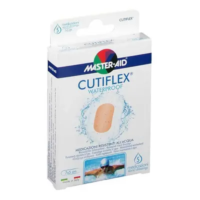 Master-Aid Cutiflex - Medicazione Waterproof 7cm x 5cm, 5 Medicazioni