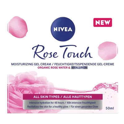 Gel crema Rose Touch con acqua di rose, 50 ml, Nivea