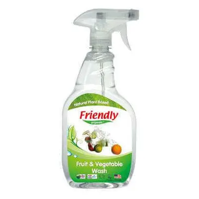 Spray bio per lavare frutta e verdura, 650 ml, Friendly Organic