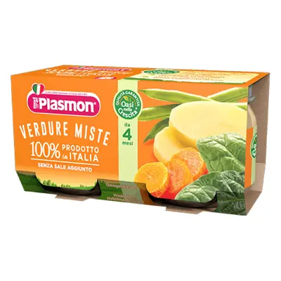 Plasmon Omogeneizzato Verdure Miste 2x80g