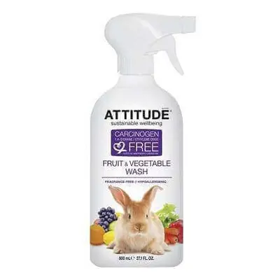 Soluzione per lavare frutta e verdura, 800 ml, Attitude