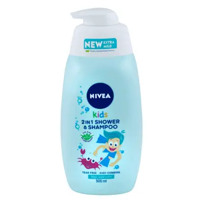 Nivea Kids Shampoo 2in1 per bambini alla mela, 500 ml