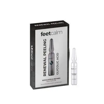 Fiale con Acido Glicolico per piedi, 7 fiale x 2 ml, Foot Calm