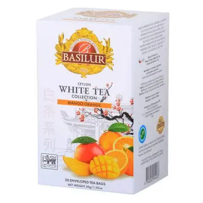 Tè Bianco Mango Arancia, 20 bustine, Basilur