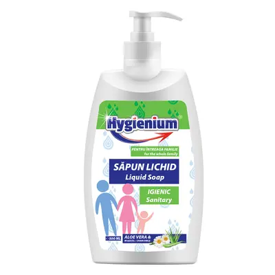 Sapone liquido con Aloe Vera e Camomilla Family, 500 ml, Hygienium