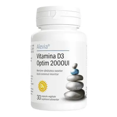 Vitamina D3 Optim, 2000 UI, 30 capsule vegetali, Alevia