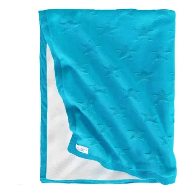 Coperta a maglia doppia, 80x100 cm, Blu, Marche Tuxi