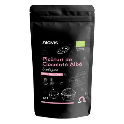 Gocce di cioccolato bianco biologico, 125 g, Niavis