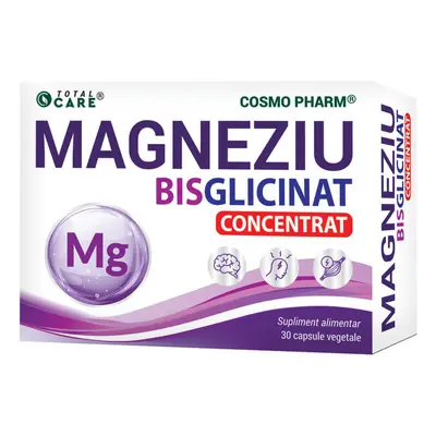 Bisglicinato di Magnesio, 30 capsule, Cosmopharm