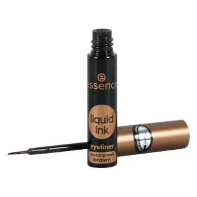 Essence Cosmetics Mascara occhi waterproof con inchiostro liquido 02 Marrone cenere, 3 ml