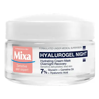 Hyalurogel crema-maschera notte idratante con acido ialuronico, 50 ml, Mixa