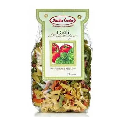 Pasta Gigli con pomodori e spinaci, 250 g, Dalla Costa