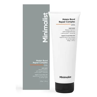 Maschera riparatrice per capelli Maleic Bond Repair Complex 0,5%, 200 ml, Minimalist