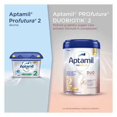 Latte in polvere Aptamil ProFutura 2 Duo Biotik, 6-12 mesi, 800 g, Nutricia