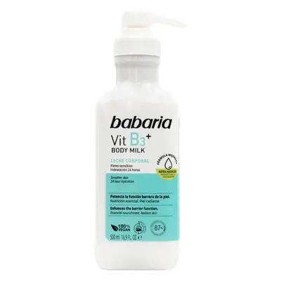 Babaria Latte per il corpo con vitamina B3, 500 ml