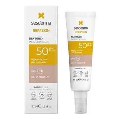 Silk Touch Color Repaskin Crema viso colorata con protezione solare SPF50, 50 ml, Sesderma