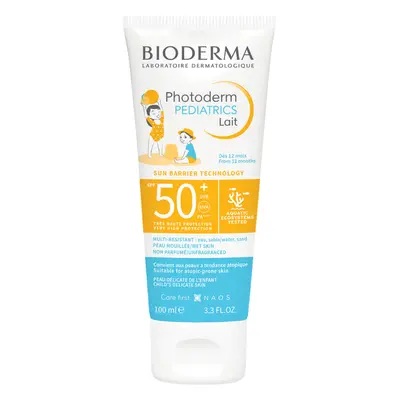 Photoderm Pediatrics SPF 50+ Latte di protezione solare per bambini, 100 ml, Bioderma