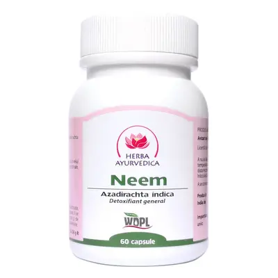 Neem, 60 capsule, erbe ayurvediche