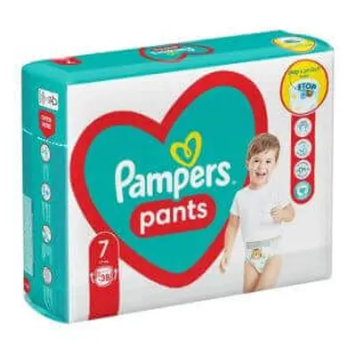 Pantaloni per pannolini Stop&Protect, n. 7, +17 kg, 38 pezzi,, Pampers