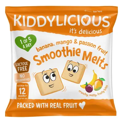 Snack alla banana, mango e frutto della passione, 6 g, Kiddylicious