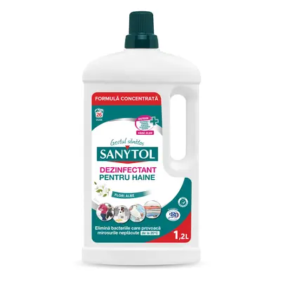 Disinfettante per abiti, 1,2 L. Fiori bianchi, Sanytol