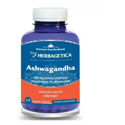 Ashwagandha, 120 capsule, Herbagetica