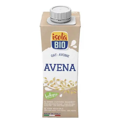 Bevanda di avena bio senza zucchero, 250 ml, Isola